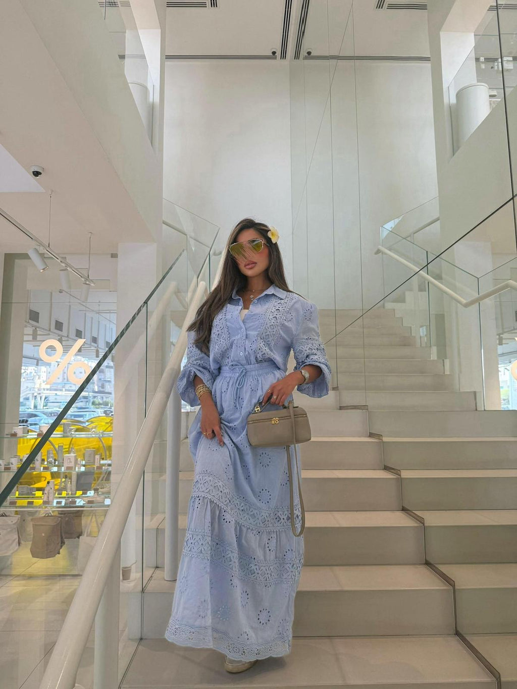 Blue Blossom maxi set