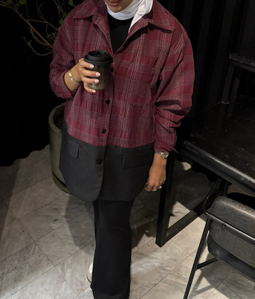 Red || Shirt-Blazer