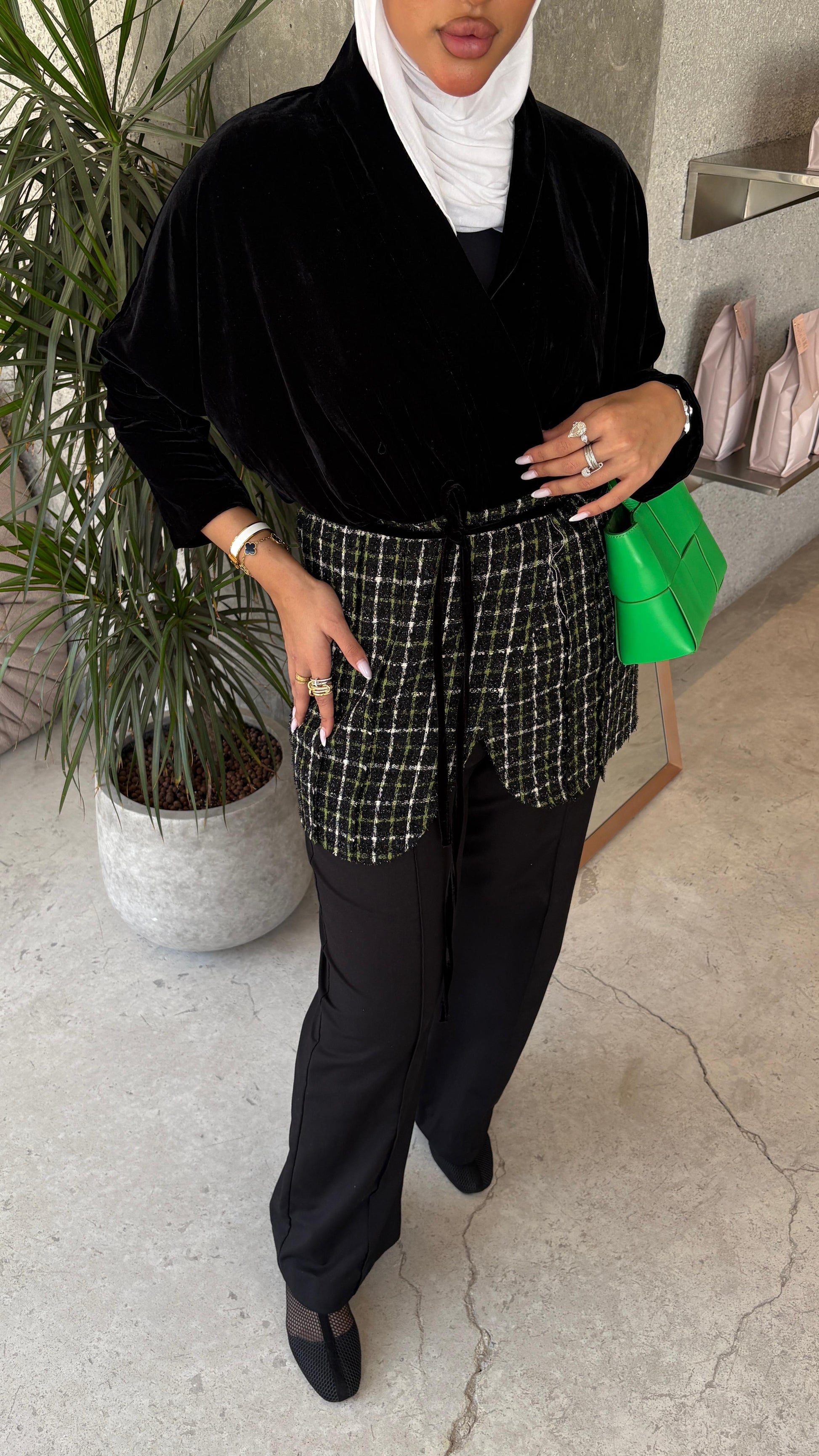 Black velvet TOP