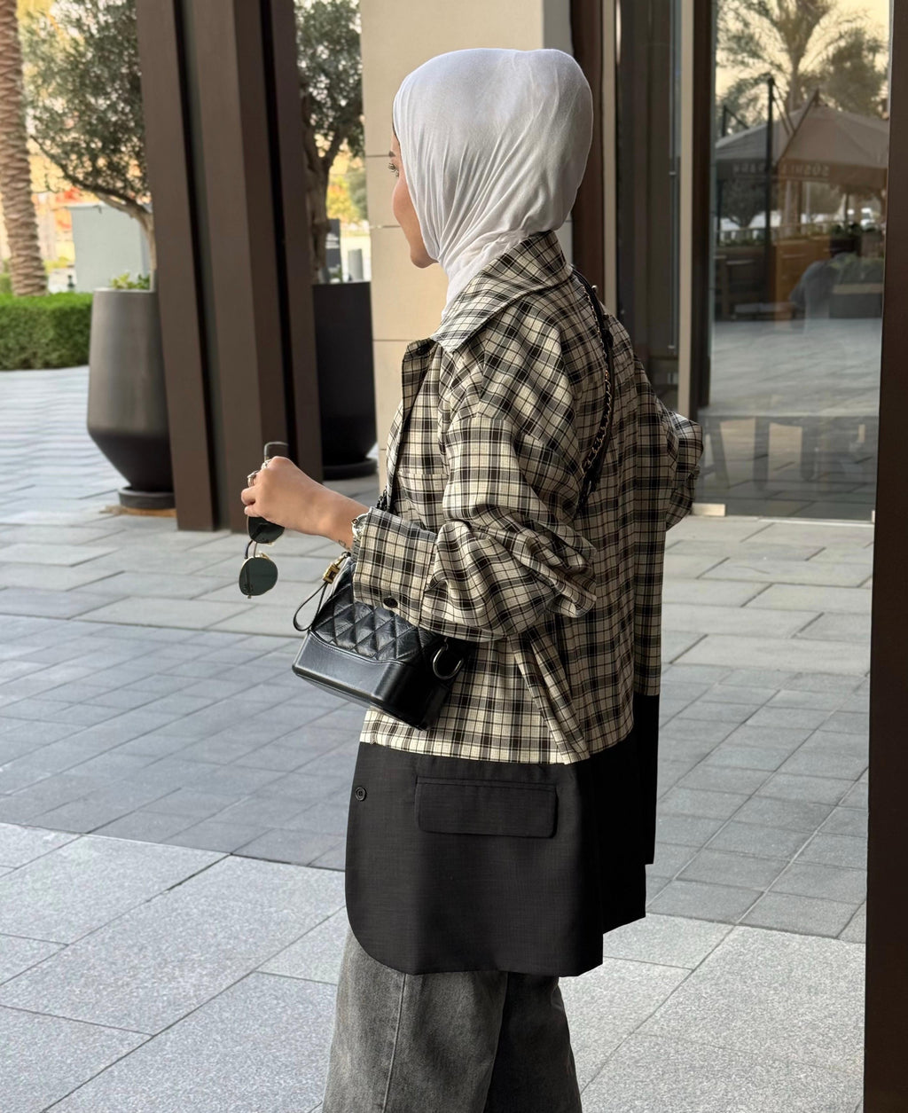 Shirt Blazer Black & White