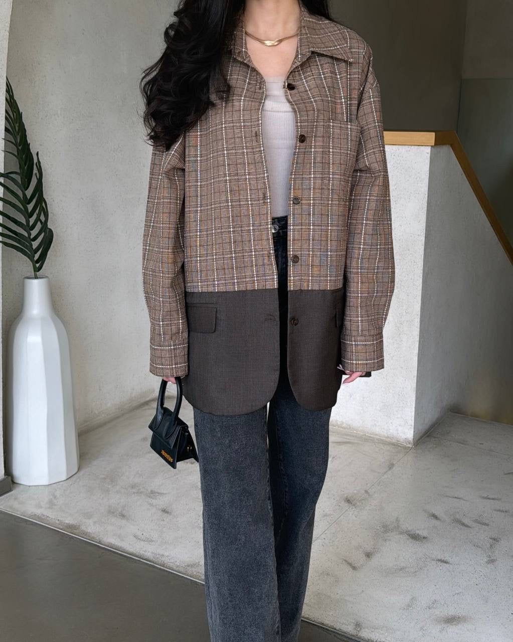 Shirt Blazer Brown