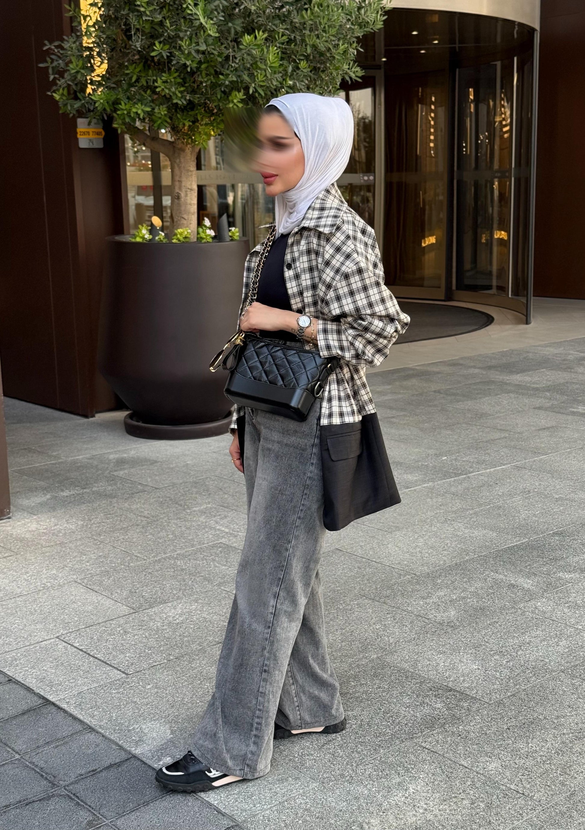 Shirt Blazer Black & White